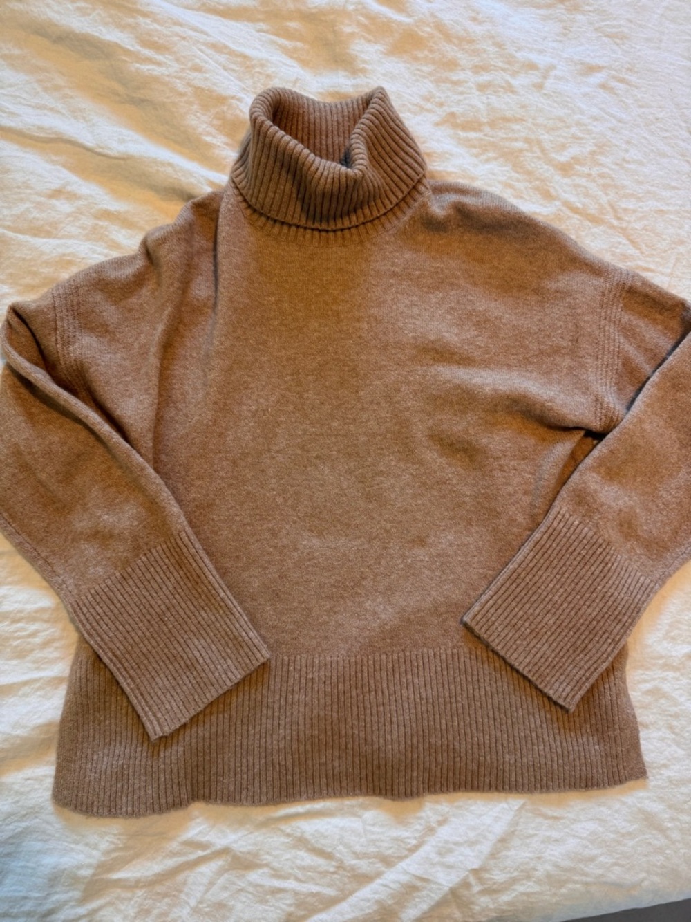J CREW Women's Taupe Wool Blend Sweater Sz XS